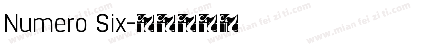 Numero Six字体转换